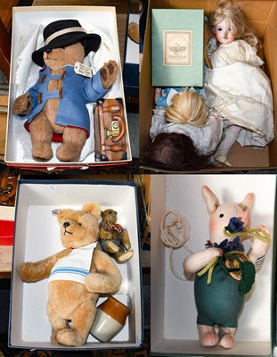 Lot 368 - S & H bisque socket head doll and AM390 bisque...