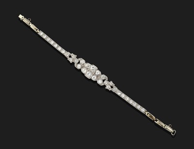 Lot 2361 - An Art Deco Diamond Bracelet