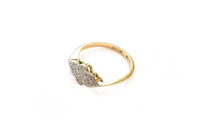 Lot 341 - A diamond cluster ring, stamped '18CT' and...