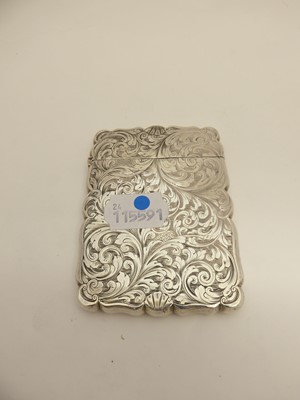 Lot 2067 - A Victorian Silver Card-Case