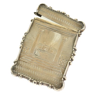 Lot 18 - A Victorian Silver Card-Case, Apparently...