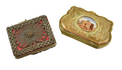 Lot 38 - Two Metal-Mounted Purses, one oblong, the...