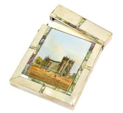 Lot 31 - A Victorian Mother-of-Pearl and Abalone Inlaid...