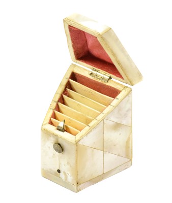Lot 5 - A Victorian Mother-of-Pearl Needle-Case, Last...
