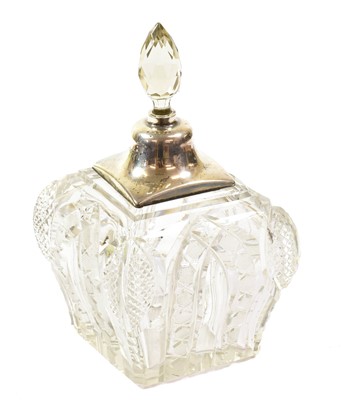 Lot 85 - A Silver-Mounted Cut-Glass Scent-Bottle,...