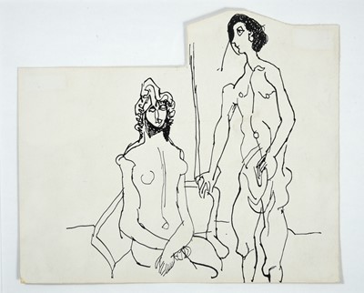 Lot 81 - Keith Vaughan (1912-1977) Two figures...