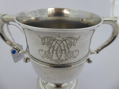 Lot 2002 - A George II Silver Two-Handled Cup