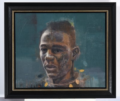 Lot 1125 - Tom Wood (b.1955) "Head I (Warrior)" Signed...