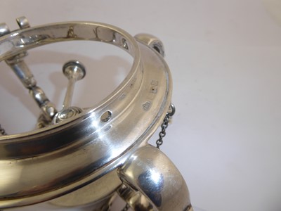 Lot 2132 - An Elizabeth II Silver Kettle, Stand and Lamp