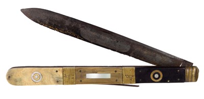 Lot 297 - A Rare 19th Century Large Folding Knife by...