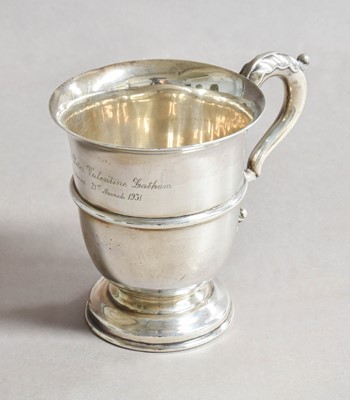 Lot 76 - A George V Silver Christening-Mug, by Eugene...