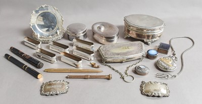 Lot 83 - A Collection of Assorted Silver Boxes and...
