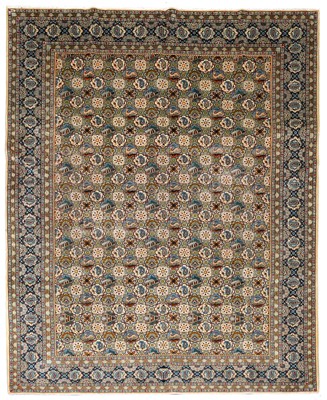 Lot 180 - Unusual Kashan Carpet Central Iran, circa 1950...