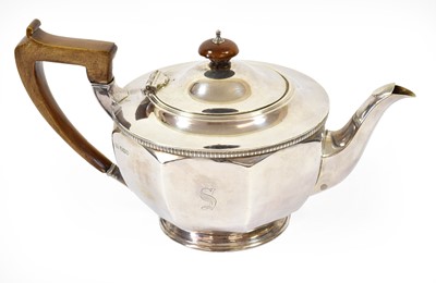 Lot 78 - A George VI Silver Teapot, by George Howson,...