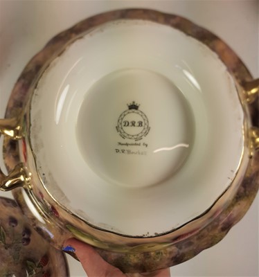 Lot 99 - A Royal Worcester Style Porcelain Soup Tureen...