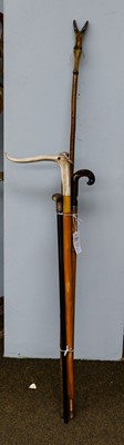 Lot 320 - Five various walking sticks/canes, including...