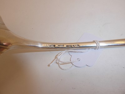 Lot 2025 - A George III Silver Soup-Ladle