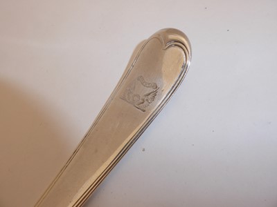 Lot 2027 - A George III Silver Soup-Ladle