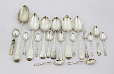 Lot 54 - A Collection of Assorted Silver George III and...