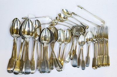 Lot 157 - A Collection of George IV and Later Flatware,...