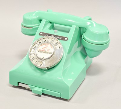 Lot 213 - A Rare Green Bakelite Post-War Type 312 GPO Telephone