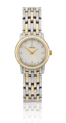 Lot 2363 - Omega: A Lady's Bi-Metal Wristwatch