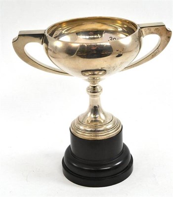 Lot 398 - A silver racing trophy