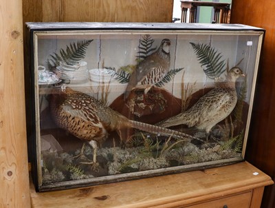 Lot 1182 - Taxidermy: A Late Victorian Game Bird Diorama,...