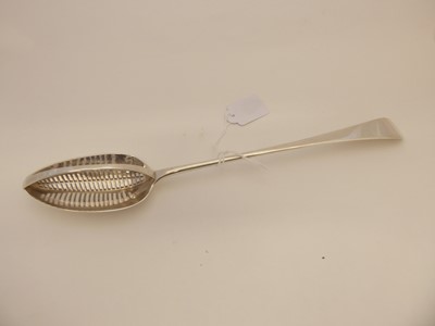 Lot 2024 - A George III Silver Straining-Spoon