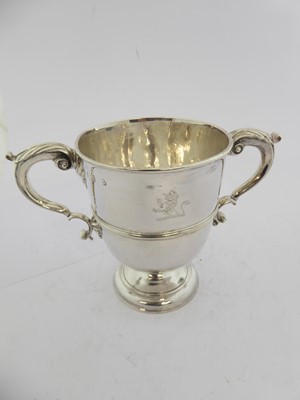 Lot 2004 - A George II Irish Silver Two-Handled Cup