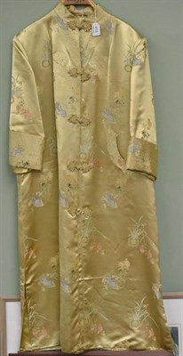 Lot 415 - A Japanese gold brocade silk coat