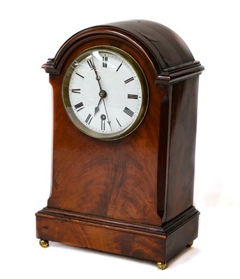 Lot 274 - A mahogany centre seconds mantel timepiece,...
