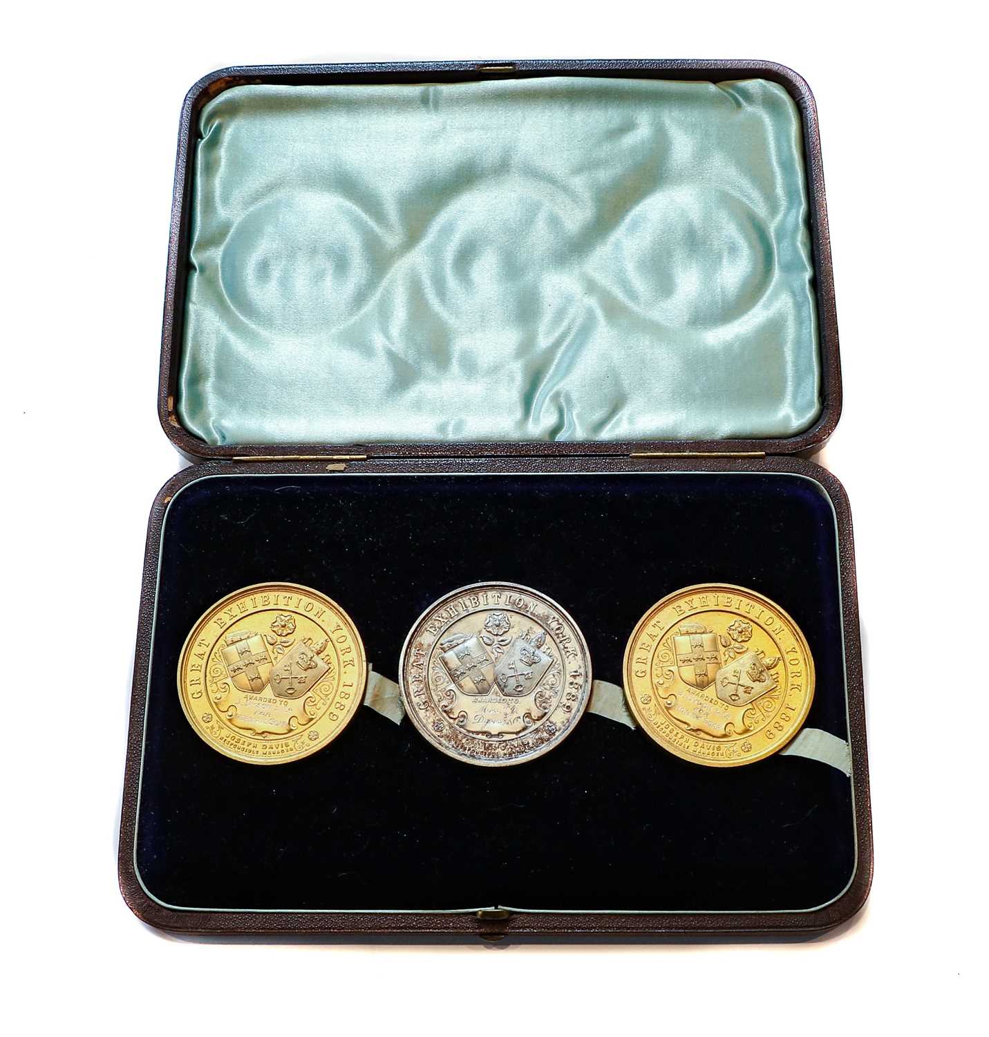 Lot 158 - A cased set of The Great Exhibition York, 1889...
