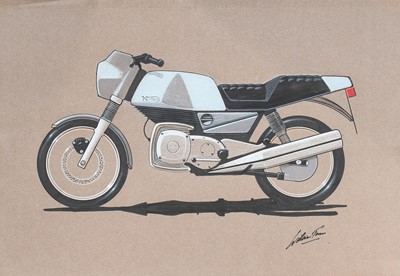 Lot 173 - Norton Motorcycle Interest: A concept drawing...