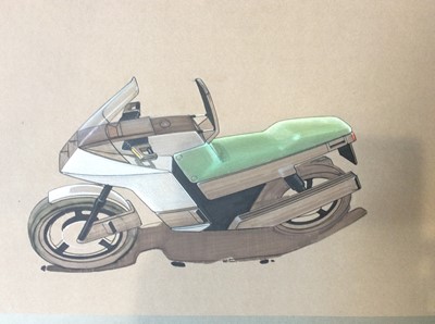 Lot 136 - Norton Motorcycle Interest: A concept drawing...