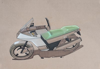 Lot 174 - Norton Motorcycle Interest: A concept drawing...