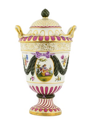 Lot 98 - A Helena Wolfsohn Porcelain Urn-Shaped Vase...