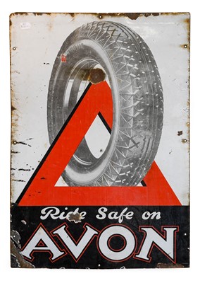 Lot 166 - Ride Safe on Avon: A Single-Sided Advertising...