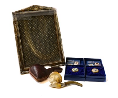 Lot 233 - An Elizabeth II silver mounted cigarette box...