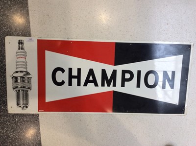 Lot 165 - Cowling Signs- Champion Spark Plugs: A...
