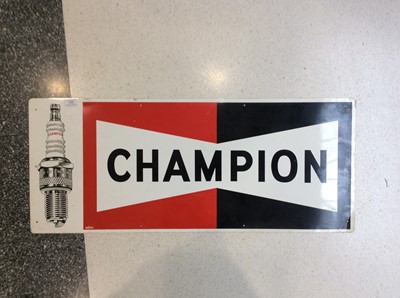 Lot 165 - Cowling Signs- Champion Spark Plugs: A...