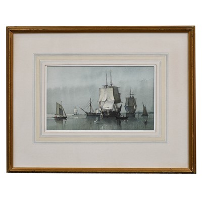 Lot 1047 - Peter J Ashmore Shipping Becalmed Signed,...