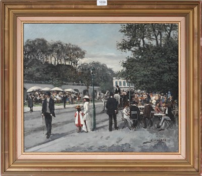 Lot 1038 - Kees Van Loon (1930-2004) Edwardian Scene,...