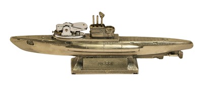 Lot 59A - Cigarette Lighter In The Form Of U-Boat U-581