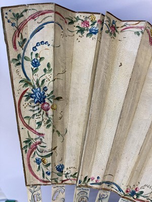 Lot 2150 - Circa 1750 French Baton Fan, with carved,...