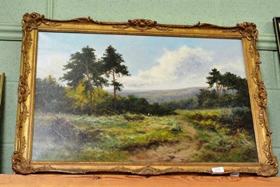 Lot 435 - Daniel Sherrin (1868-1940) ";View near Canterbury";, signed, inscribed verso, oil on canvas,...