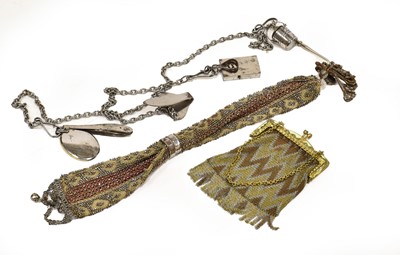 Lot 2116 - Late 19th Century Polished Steel Chatelaine,...