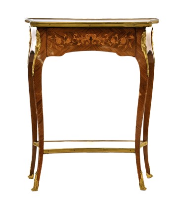 Lot 394 - A Louis XV Style Rosewood, Crossbanded and...