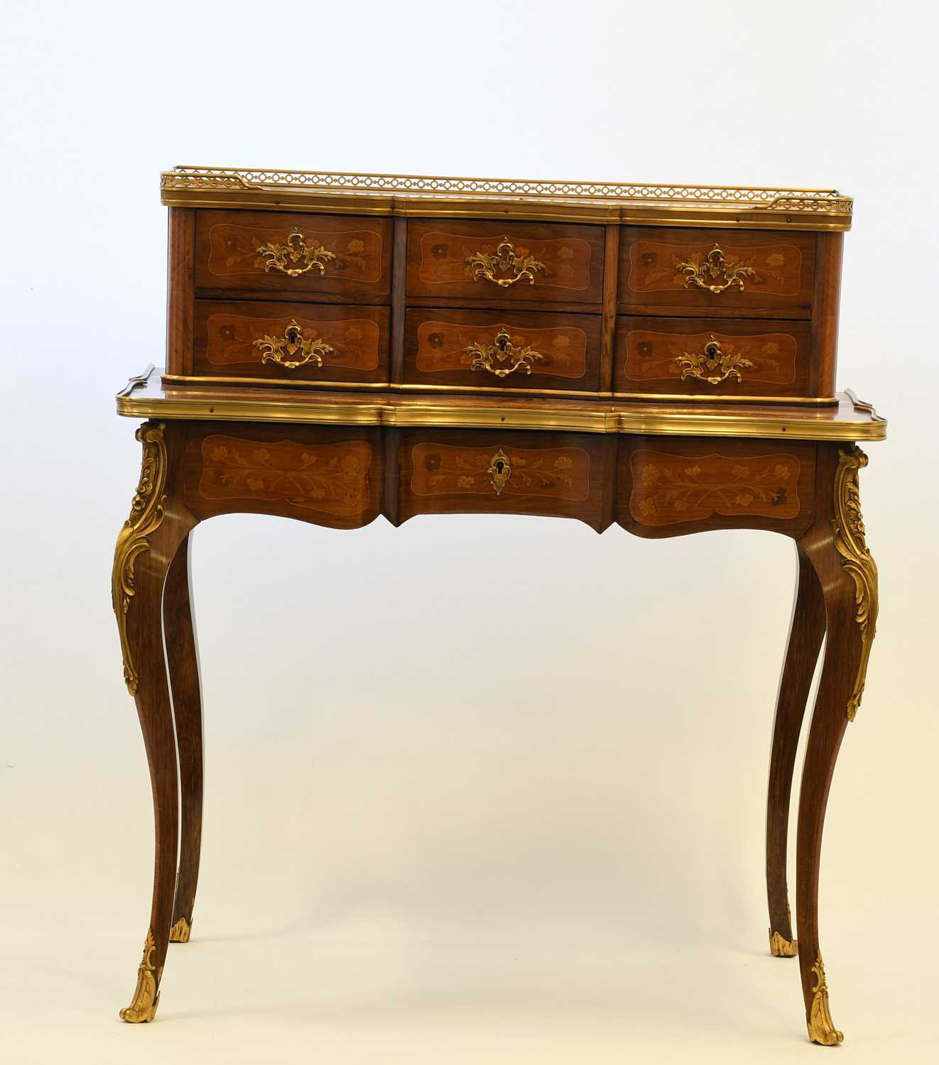 Lot 361 - A French Rosewood, Mahogany and...