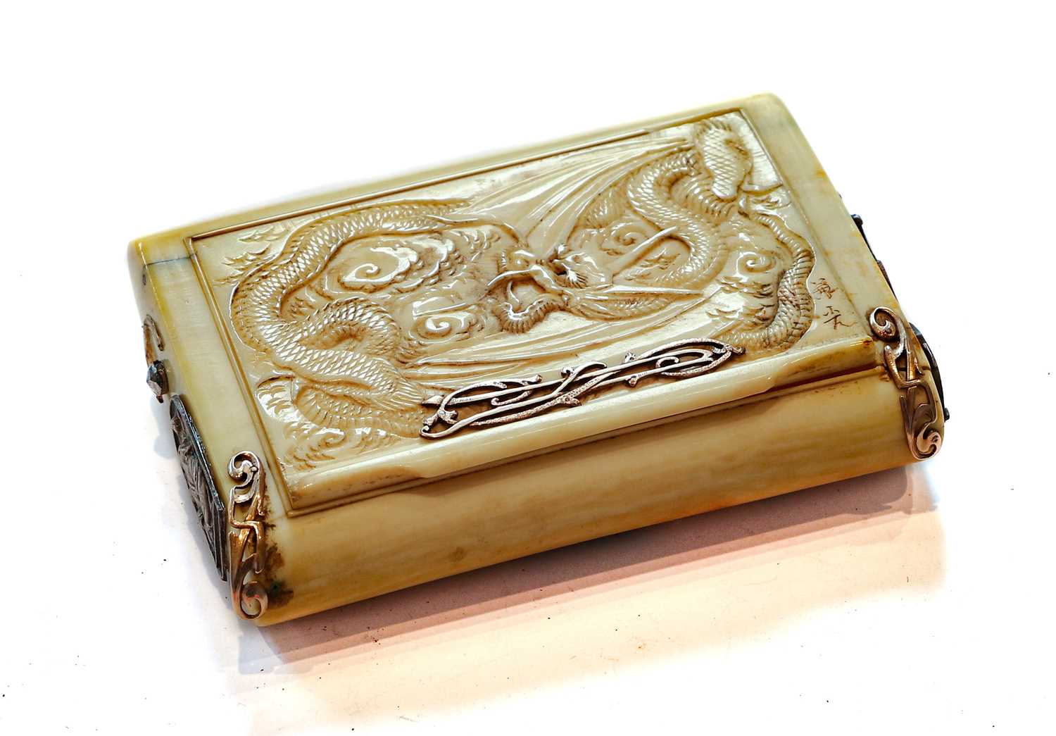 Lot 35 - A Carved Ivory Snuff-Box, First Quarter 20th...